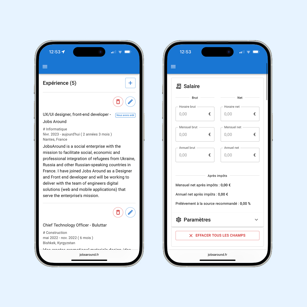 JobsAround.fr app screenshot