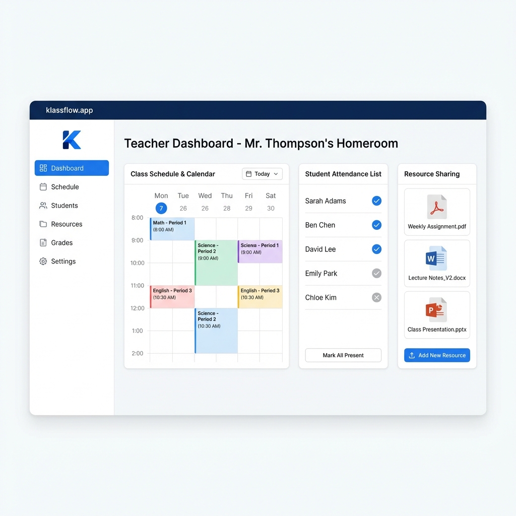 klassflow.app screenshot